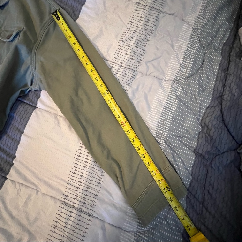 Eddie Bauer Womens Olive Green Army Military Style Utility Jacket Sz XL Cotton - Picture 16 of 16